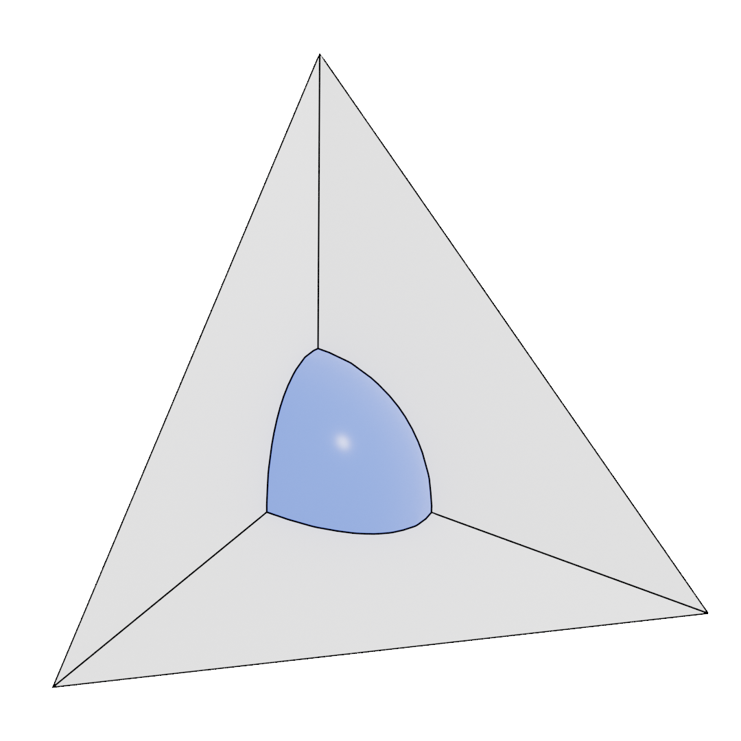 Precipitate shape on a grain corner